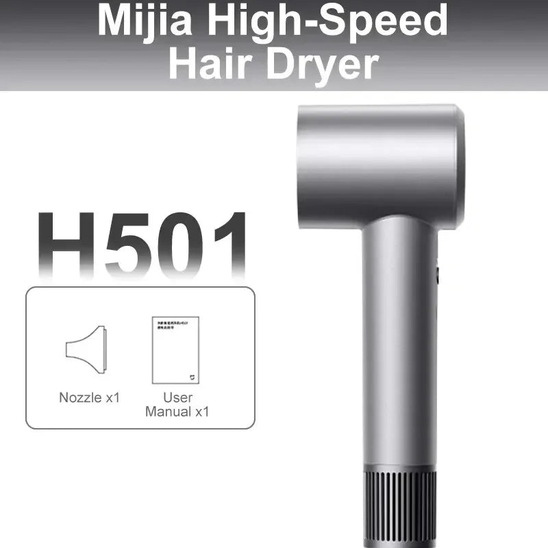 Xiaomi Mijia Електричний фен для волосся H501 Висока швидкість Негативні іони 110 000 об/хв Професійний догляд за волоссям 62 м/с вітер 1600 Вт Швидке сушіння