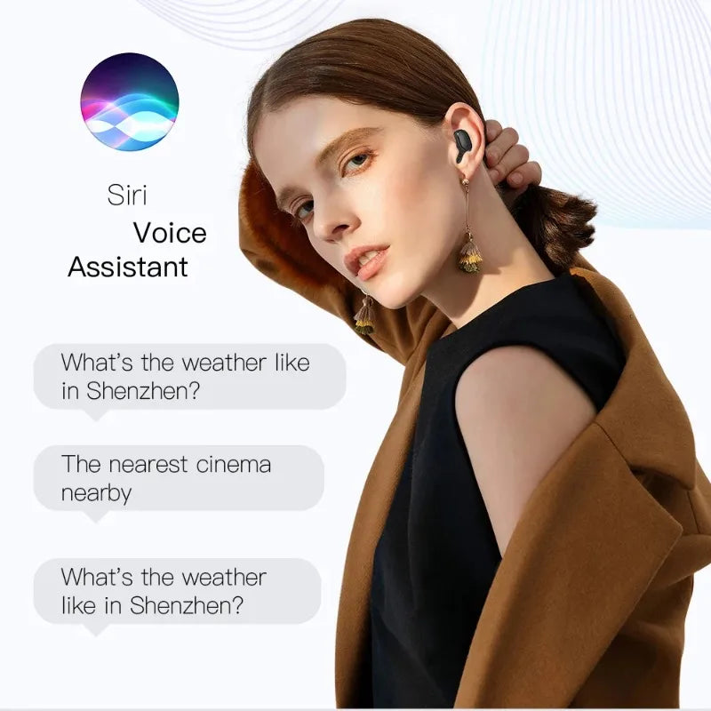 E6S TWS бездротові навушники Спортивні водонепроникні Bluetooth 5.0 стерео гарнітура з мікрофоном для Iphone Xiaomi Vivo Oppo