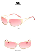Y2k Sunglasses Women Men Oversized Brand Designer Gradient Goggle Sun Glasses Steampunk Glasses Shades Eyewear Mirror Eyeglasses