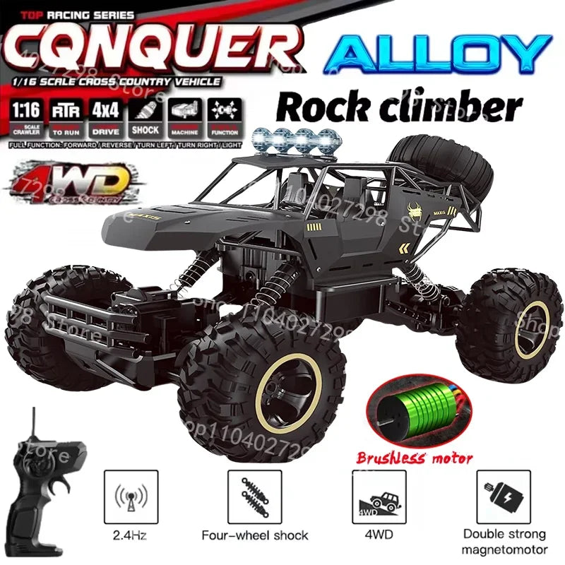 4WD RC автомобіль 1:12 позашляховик 4x4 радіокерований автомобіль баггі вантажівка для гонок дрифт з LED підсвіткою іграшка подарунок для хлопчиків дівчаток дітей
