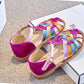 Girls Sandals New 2025 Summer Fashion Princess Party Dress Shoes Kids Colorful Soft Sandals Toddler Children Beach Weave Flats