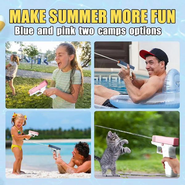 Summer Water Gun non Electric Pistol High-pressure Full Automatic Shooting Water Beach Toy Gun For kid Children Boys Girls Adult