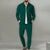Autumnwinter men's casual blazer set new fashion Waffle baseball suit round neck pocket zipper long sleeve trousers two-piece se