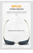 Unisex hip-hop sunglasses, irregular personality, frameless sunglasses, fashionable and trendy metal glasses