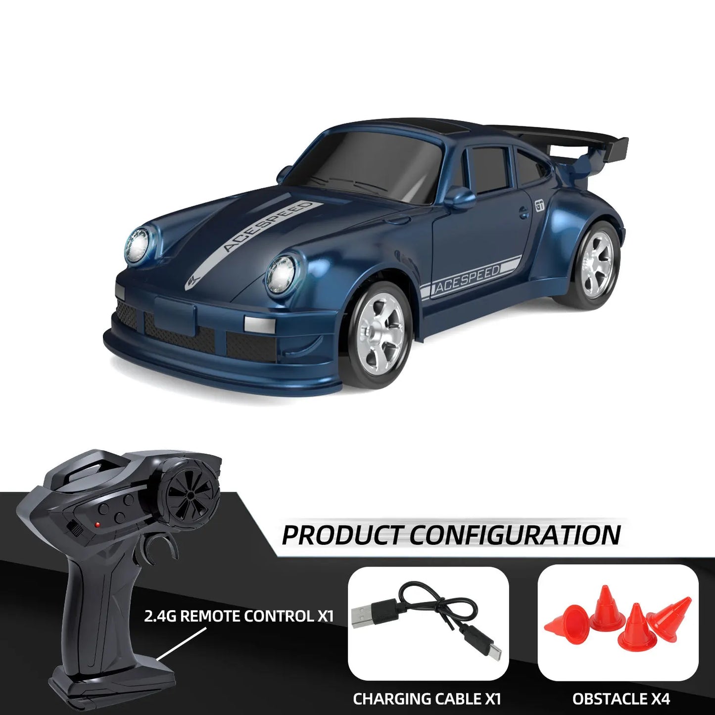 2025 Новий 1/64 Rc автомобіль Настільна іграшка з дистанційним керуванням Трюковий автомобіль з дистанційним керуванням Дрифт Rc Міні гонки 2.4g Симуляційна іграшкова модель Gif