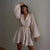 Talenza Ruffle V Neck Long Sleeve Mini Dress Women's Fashion Sexy Loose Dress Elegant Ruffle High Waist Casual Slim Party Dress
