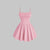 Mia Muse Women's A-Line Mini Short Dresses Square Neck Sleeveless Solid Red Elegant Party Summer Sexy Milkmaid Pleated Dresses