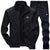 New Men Sets Fashion Sporting Suit Warm Embroidery Zipper Sweatshirt +Sweatpants Men Clothing 2 Pieces Sets Slim Tracksuit 2025