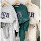 Children's Round Neck Sweater Sets Boys Warm Casual Loose 2Pcs Autumn Winter New Children's Long-Sleeved Letter Sports Suit 2-6Y