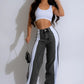 Wide Leg Jeans Cargo Pants Sexy Women High Waist Elegant Streetwear Denim Casual Straight Trousers