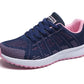 Women's Sneaker 2024 New Fashion Breathable Trainers Comfortable Sneakers Mesh Fabric Lace Up Women's Tennis Shoes For Women