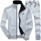 New Men Sets Fashion Sporting Suit Warm Embroidery Zipper Sweatshirt +Sweatpants Men Clothing 2 Pieces Sets Slim Tracksuit 2025