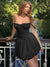 Sexy Lace Floral Corset Short Dress Women's Slip White Yellow Casual Bandage Dresses Female Clothing Party Birthday Summer 2025