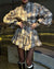 2025 New Elegantsuit Women's Clothing Set High-End Feel Spring Plaid Design Sensibility Ruffle Edge Mini Dress 2-Piece Wholesale