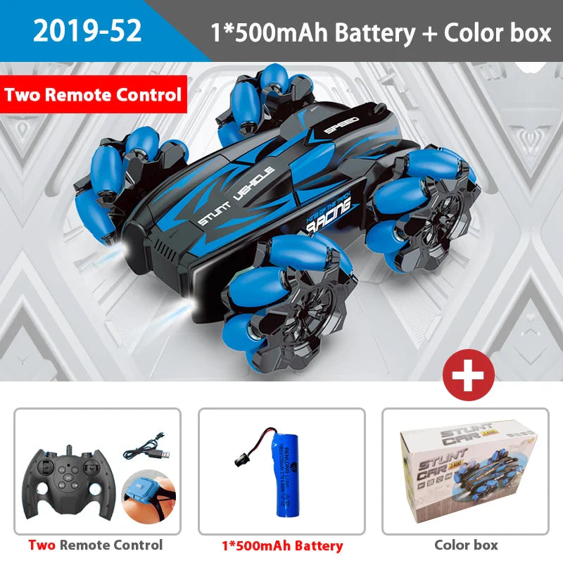 WLtoys F1 Drift RC автомобіль з LED підсвіткою, музикою, 2.4G радіокеруванням жестами рукавички, спреєм, трюковий автомобіль 4WD, електрична іграшка для дітей