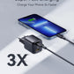 VOLTME USB C настінний зарядний блок 20W Power Delivery + QC3.0 USB A подвійний порт швидкої зарядки Type C для iPhone 15 14 13 12 Pro Max