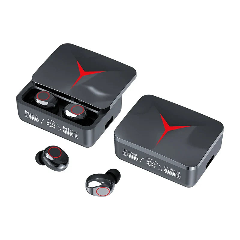 M90 Бездротові навушники TWS Bluetooth з сенсорним керуванням, спортивні навушники-навушники HiFi стерео ігрова гарнітура з мікрофоном для смартфона