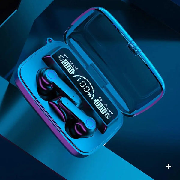Оригінальна Bluetooth-гарнітура M19 Бездротова спортивна гарнітура з сенсорним світлодіодним дисплеєм, дзеркало, склад, зарядка Treasure