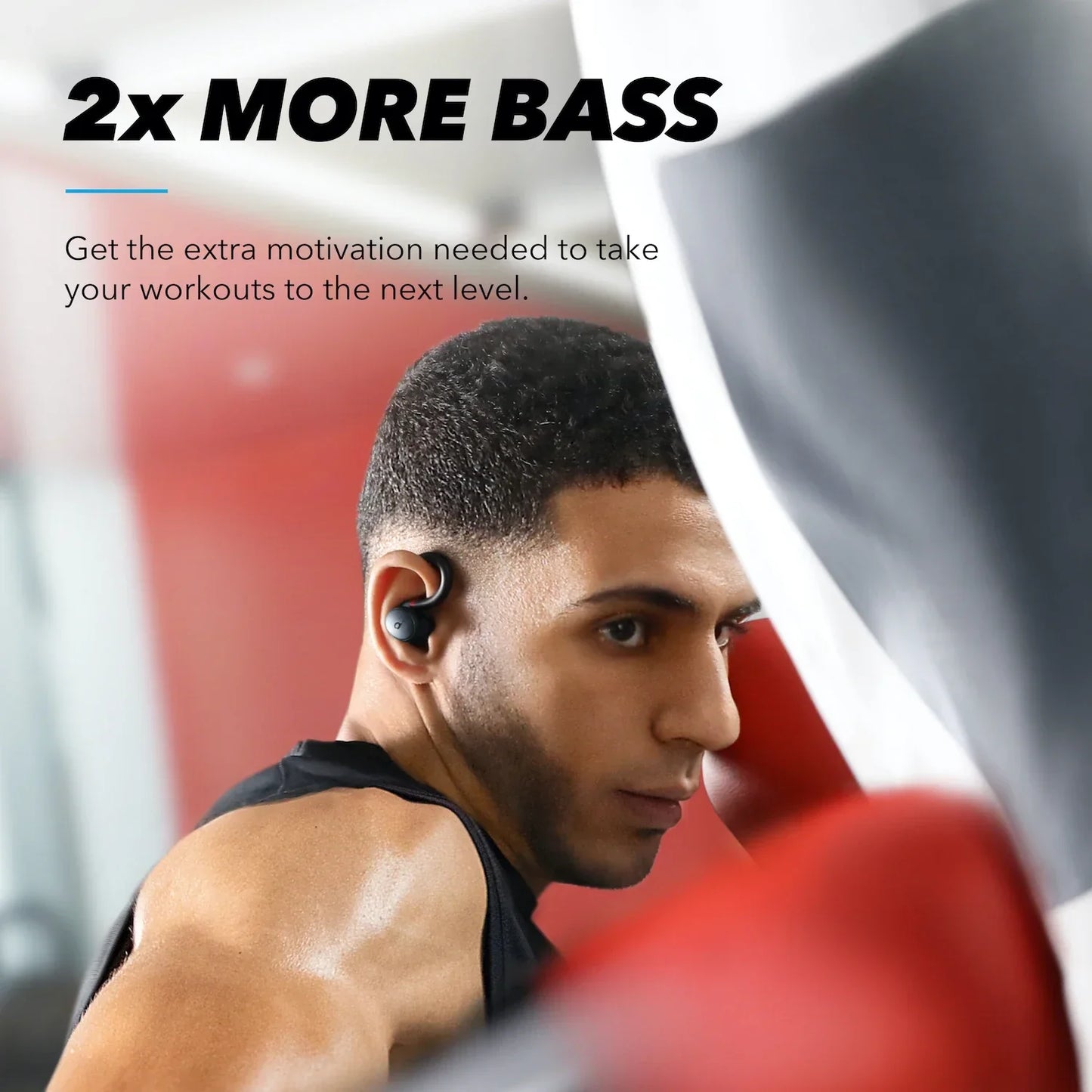 Навушники Anker Soundcore Sport X10 Bluetooth 5.2 з обертовими спортивними дужками, глибоким басом, водонепроникністю IPX7 та захистом від поту, спортивні навушники-вкладиші