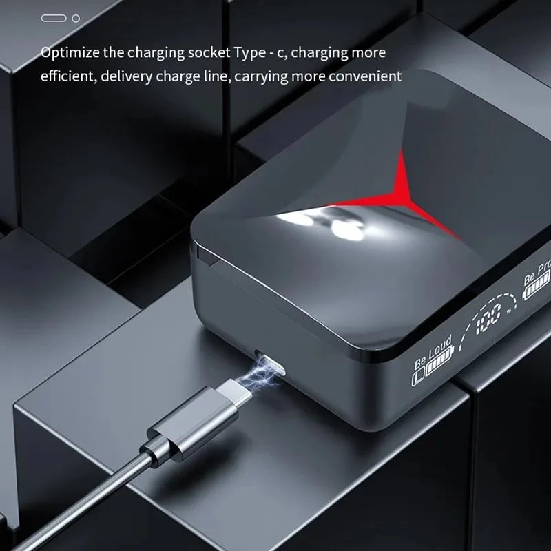 M90 Бездротові навушники TWS Bluetooth з сенсорним керуванням, спортивні навушники-навушники HiFi стерео ігрова гарнітура з мікрофоном для смартфона