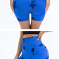 Summer Women High Waist Butt Lift Shorts Legging Seamless Leggings Fashion Tie Dye Shorts Gym Workout Running Pants