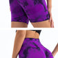 Summer Women High Waist Butt Lift Shorts Legging Seamless Leggings Fashion Tie Dye Shorts Gym Workout Running Pants