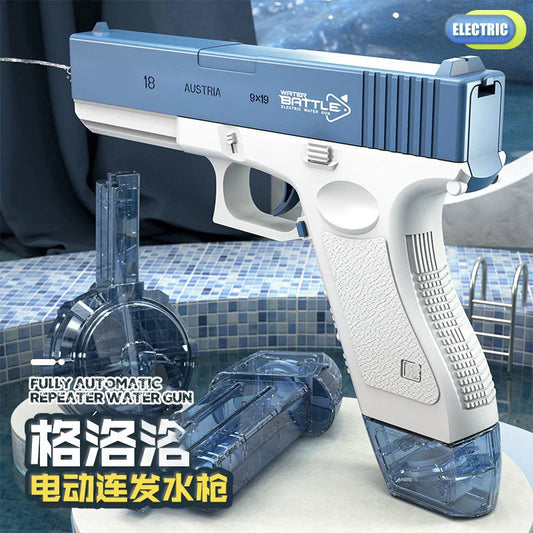 New Water Gun Electric M416 Pistol Shooting Toy Full Automatic Summer Beach Outdoor Fun Toy For Children Boys Girls Adults Gift