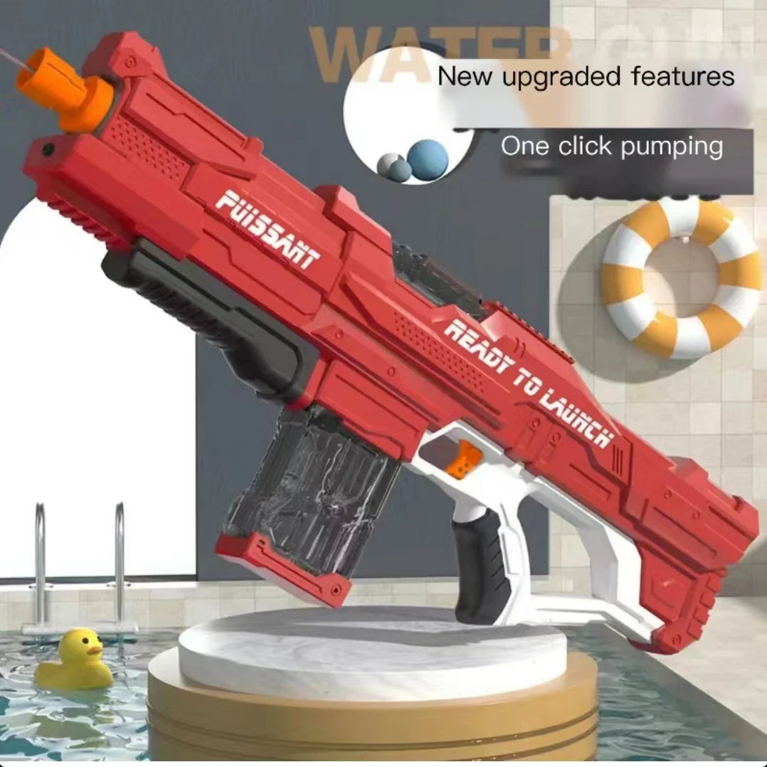 Electric water gun with fully automatic suction and continuous firing large capacity water sucking shooting water playing summer