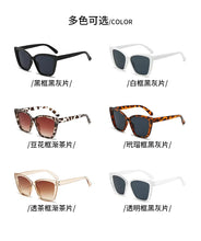 Fashion Street Trend Cat Eye Sunglasses Women Leopard Square Frame Sun Glasses UV400 Lady Brand Designer Eyewear משקפי שמש לנשים