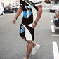 Hawaiian Coconut 3D Print Fashion Crew Neck Men's Suit Everyday Casual Short Sleeve And Shorts Harajuku Street Fashion Suit