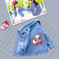 Модна джинсова куртка для дівчаток Fashion Baby з Hello Kitty та Kuromi, весняно-осінній дитячий верхній одяг, бавовняний одяг для дітей від 2 до 7 років