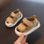 New spring and summer baby sandals toddler shoes 0-2 years old 1 closed toe anti-kick baby non-falling shoes boys and girls beac