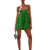 Women Loose Spaghetti Strap Dress Summer Crystal Rhinestone Cutout Cocktail Party Mini A-line Dress for Beach Nightclub
