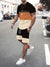 Hawaiian Coconut 3D Print Fashion Crew Neck Men's Suit Everyday Casual Short Sleeve And Shorts Harajuku Street Fashion Suit