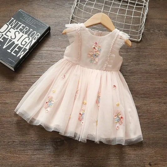 Дівчата Baby Літня сукня Туту Модна мереживо Лоліта Сукні на день народження Дівчата Діти Принцеса Vestidos Дитячий одяг