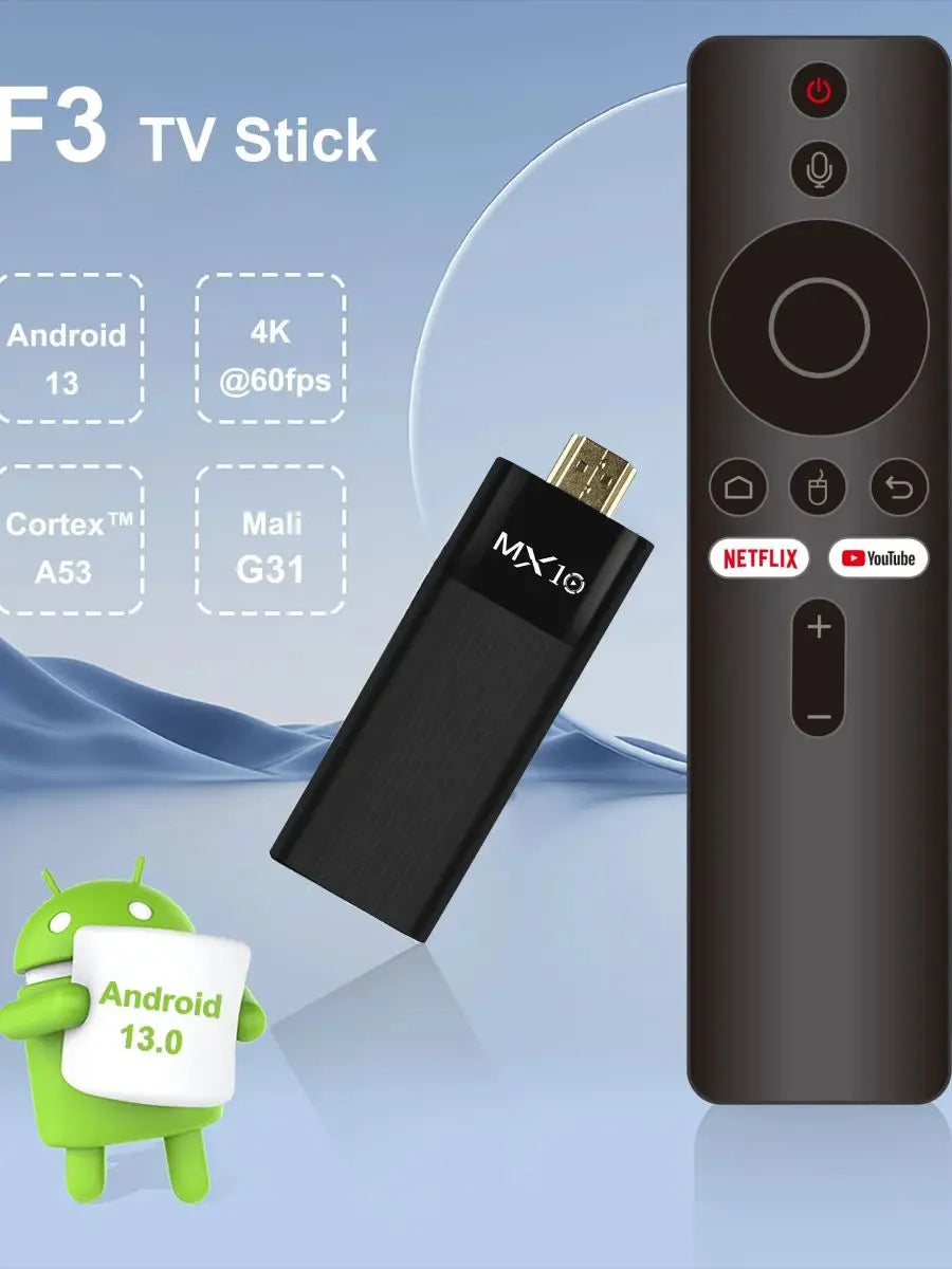 Newest Factory price H313 TV stick quad core supporting 2.4/5G dual wifi BT 4.0 and HDR 4K display Adroid 10.0 TV stick