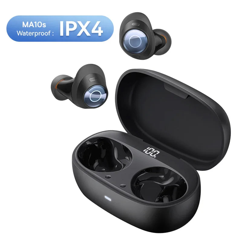 Бездротові навушники Baseus Bowie MA10 Pro ANC 48dB гібридне ANC Bluetooth 5.3 навушники IPX6 водонепроникність 4 мікрофони ENC спортивні навушники