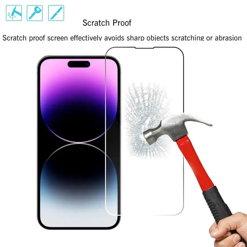 Захисне загартоване скло для iPhone 14 Pro 15 16 13 12 11 pro max, захисна плівка для екрану iPhone 15 pro, скло для iPhone 13 14 pro