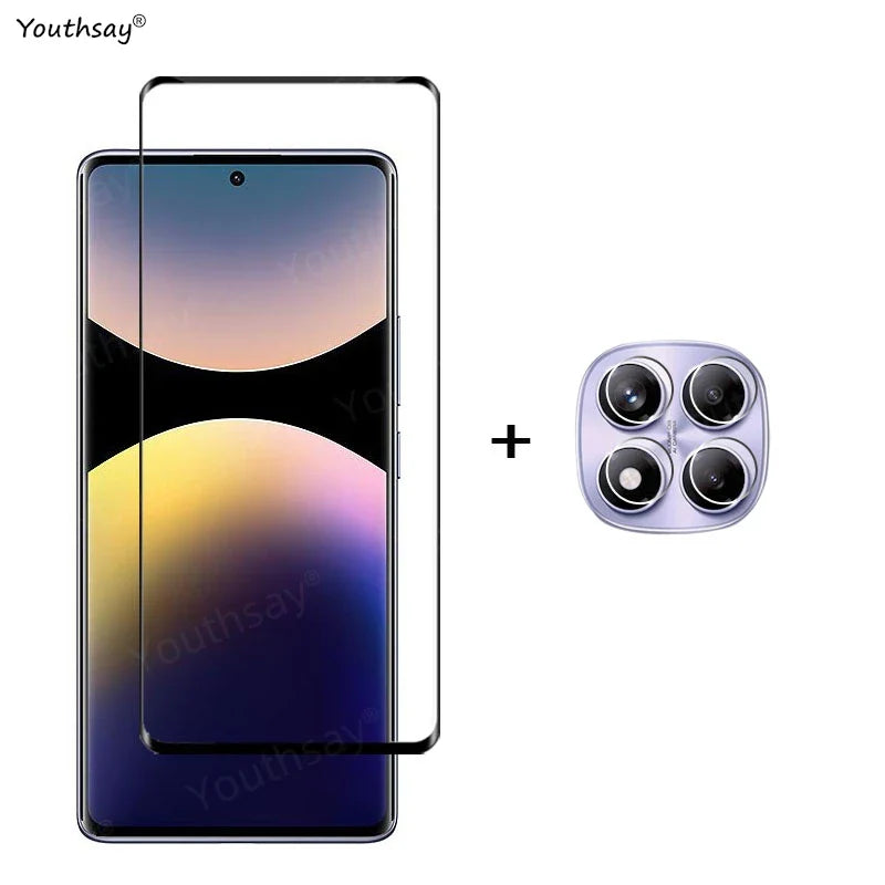 6в1 скло для Redmi Note 14 Pro Global повне покриття загартоване скло захисна плівка для екрану Redmi Note 14 Pro