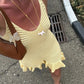 Tossy Knit Ruffled Hollow Out Mini Dress Female V-Neck See-Through Holiday Beach Casual Clothes Summer Women's Knitwear Dress