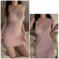 Sexy Sleepwear Pajamas Women Nightwear Lace Silk Satin Night Dress Sleeveless Nighties V-neck Nightgown Plus Size Nightdress