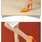 Temperament 12cm Super High Thin Heels Shoes Women Pumps Pointed Toe Colorful Patent Leather Stiletto Wedding Shoe Size 45