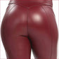 Women Sexy Zip High Waist Leather Leggings Patchwork PU Faux Leather Bodycon Pants Nightclub Slim Skinny Wetlook Trousers Custom