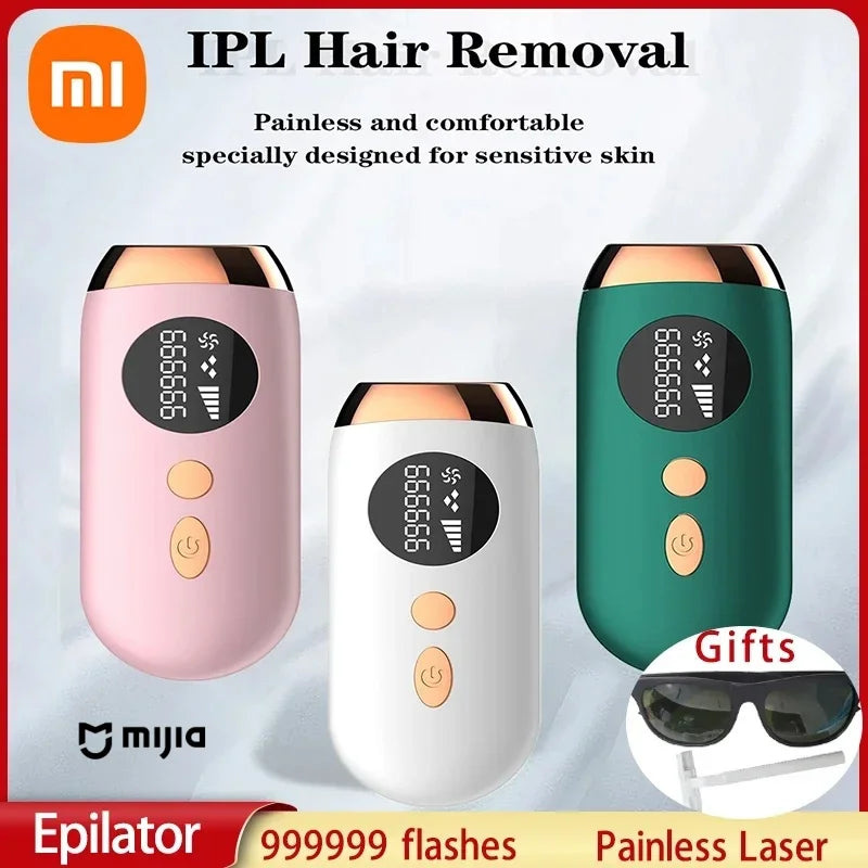 Xiaomi mjia 2024 Новий лазерний епілятор IPL для видалення волосся для жінок 999999 спалахів Постійний безболісний фотоепілятор для тіла Депілятор