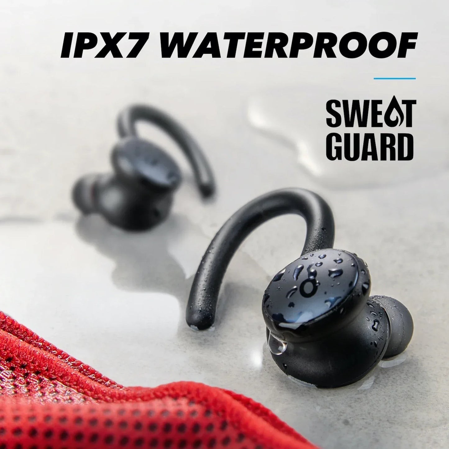 Навушники Anker Soundcore Sport X10 Bluetooth 5.2 з обертовими спортивними дужками, глибоким басом, водонепроникністю IPX7 та захистом від поту, спортивні навушники-вкладиші