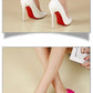 Temperament 12cm Super High Thin Heels Shoes Women Pumps Pointed Toe Colorful Patent Leather Stiletto Wedding Shoe Size 45