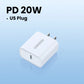 UGREEN Швидка зарядка 4.0 3.0 QC PD Зарядний пристрій 20W QC4.0 QC3.0 USB Type C Швидкий зарядний пристрій для iPhone 16 15 14 Pro Xiaomi Телефон PDCharger