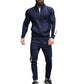 Casual Tracksuits Mens Autumn Fashion Side Striped Jackets And Pants Two Piece Sets For Men Sports Fitness Sweatsuits Streetwear