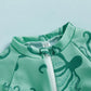 MISOWMNJOY Summer Children Boys Rash Guard Swimsuit Cute Octopus Print Zip Up Short Sleeve Baby Boys Swimwear Bathing Suit