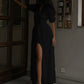 Clacive White Sexy Single-Breasted Women'S Dress 2022 Elegant Short Sleeve V-Neck Party Dresses Lady Casual Slim Midi Dress